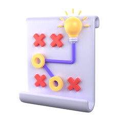 3D Strategy Report Illustration