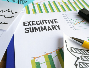 Executive summary is shown using the text