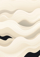 Energetic Lines Abstract White Wave Design