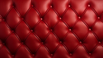 Red Leather Capitone Texture background Highly Detailed