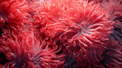 Coral Reef Texture background Highly Detailed. Abstract marine ecosystem.