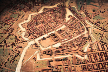 Old Map of Berlin - Concept - Background - Relief 