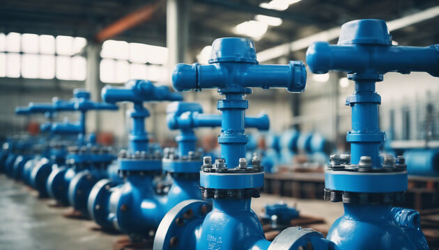 Valves for water pumping systems in power substations for the supply of clean water in large industrial areas