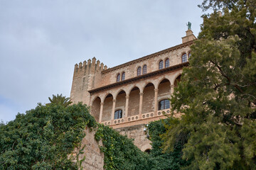 Obraz premium Royal Palace of La Almudaina in Palma de Mallorca, Balearic islands, Spain