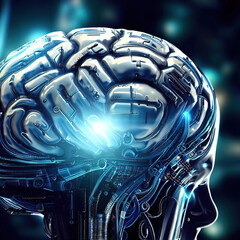 artificial brain, superintelligence - 741706105