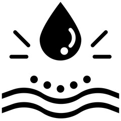 water absorb glyph style icons