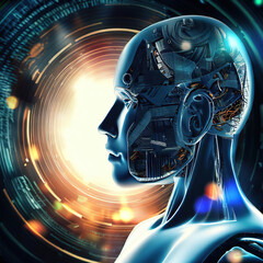 artificial brain, superintelligence - 741706322