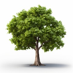 An illustration of a single green tree