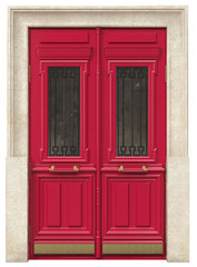 Entrance classic doors for the house