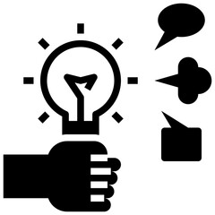 discuss glyph style icon