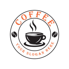 coffee logo vector template, coffee logo vector elements, coffee vector illustration