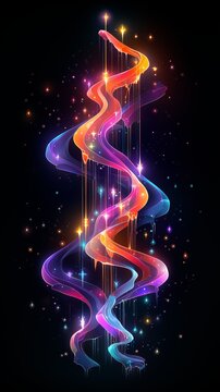 Colorful Glowing Neon Light Effect