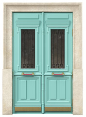 Fototapeta na wymiar Entrance classic doors for the house