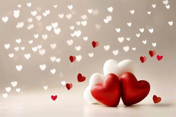 Romantic valentine's day heart background