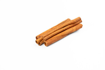 Cinnamon Stick in White Background