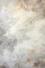 Large Abstract Painting with White, Grey and Brown Colors