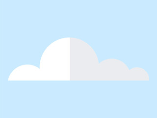 Cloud vector illustration. Fluffy clouds, like dreamy pillows, rest high above, creating tranquil atmosphere Meteorology analyzes dynamics clouds, unraveling secrets atmosphere