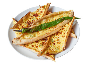 Floating Turkish Pide on Plate