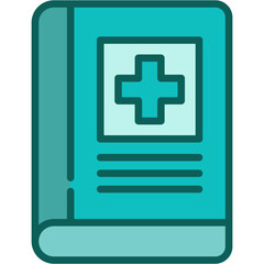 Fototapeta premium Medical Book Icon