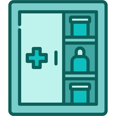 Obraz premium Medicine Cabinet Icon