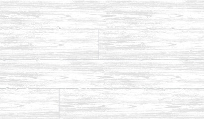 White wood plank texture vector background, White wooden table top view.	