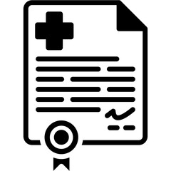 Medical Certificate Icon