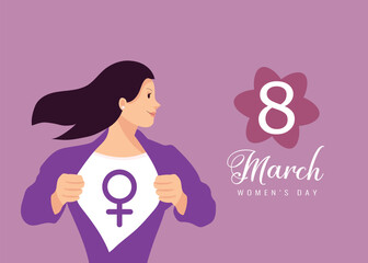 Happy Women's Day celebration design.