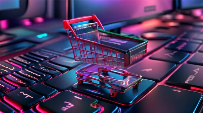 E-commerce platform powered by cloud computing, handling massive online transactions smoothly