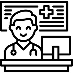 Fototapeta premium Doctors Office Icon