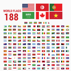 flags of countries - obrazy, fototapety, plakaty
