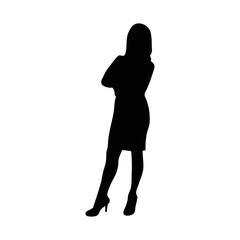 Fototapeta premium Business Woman Silhouette 