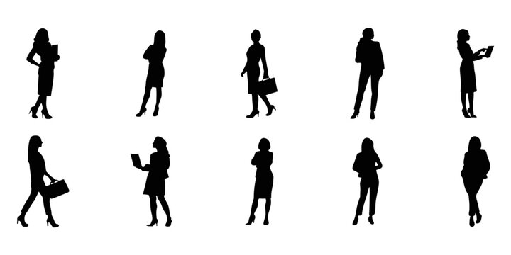 Business Woman Silhouette 