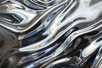 liquid metal abstract background - obrazy, fototapety, plakaty