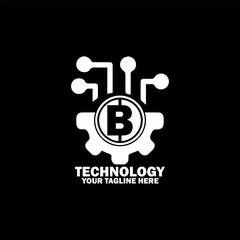 Abstract Initial Logo. White color isolated on Black Background. Technology  Branding Logos. Flat Vector Logo Design Template Element icon.