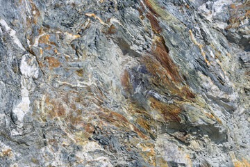 Stone pattern, granite rock surface, colored rock detail texture, tashkaya vein structures, marble granite deposit