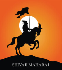 illustration of chhatrapati shivaji maharaj jayanti 