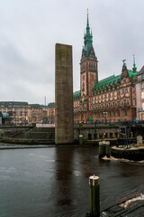 View of the Hamburg City Hall in Germany.