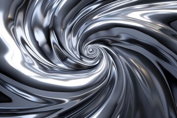 Liquid mercury metal swirl abstract background