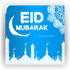 Eid Mubarak social media design template