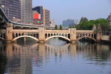 Suishobashi Bridge in Osaka, Japan