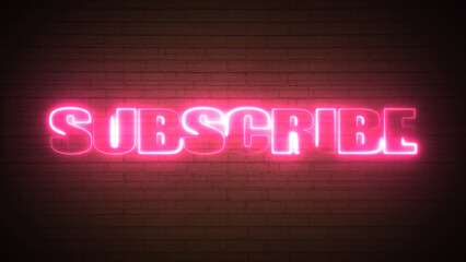 Subscribe, bell button and hand cursor pink button subscribe to channel, blog. Social media background. - obrazy, fototapety, plakaty
