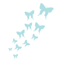 Flying Butterflies Illustration