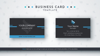 Obraz premium Company Business Card Template. Professional Design For Your Company. Visual brand identification