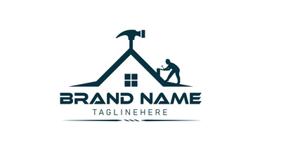 Modern home real estate logo template  building. House Abstract Real Estate Countryside Logo Design Template for Company. Building Vector Silhouette. key gold Colour