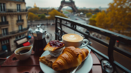 Breakfast in Paris. 