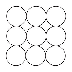 Retro black seamless circle background