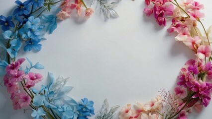 Obraz premium Floral border background