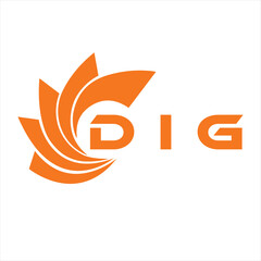 DIG letter design. DIG letter technology logo design on a white background. DIG Monogram logo design for entrepreneurs and businesses.
