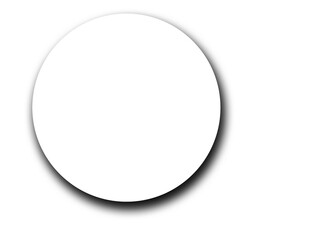 Realistic circle shadow effect on transparent for design. 