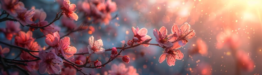 Dawn Chorus with Cherry Blossoms, Celebrating Spring Equinox